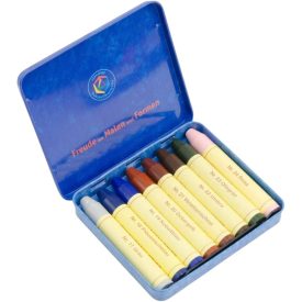 Stockmar méhviaszceruza, 8 színű, különleges színek 