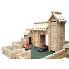 Logi - vár natúr fa építőjáték 2 garnitúra 