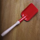 Homokozó lapát 22 cm-es nyéllel - PIROS, fém