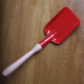 Homokozó lapát 22 cm-es nyéllel - PIROS, fém
