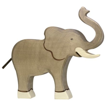 Holztiger elefánt nagy - álló ormánnyal 