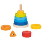Montessori torony 2 in 1 formaillesztéssel Goki 