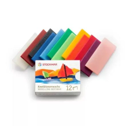 Stockmar méhviaszgyurma - 12 színű, 250 g
