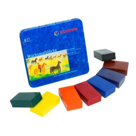 STOCKMAR Méhviaszkréta tégla 8 színű, fémdobozban