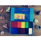 Stockmar méhviaszkréta tégla - 12 színű, papírdobozban