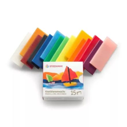 Stockmar méhviaszgyurma - 15 színű, 315 g