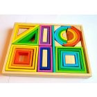 Goki szivárványos építőkocka