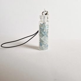 Ásvánnyal töltött üvegcse - Őrangyal - Akvamarin