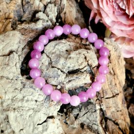 Jáde ásvány gyerekkarkötő - Levendula