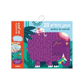    Letörölhető fejtörő feladatkártyák, Labirintusok a világ körül Auzou