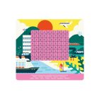  Letörölhető fejtörő feladatkártyák, Labirintusok a világ körül Auzou