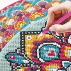 MANDALA GYÉMÁNTSZEMES KÉP KREATÍV KÉSZLET, KÉK GRAFIX