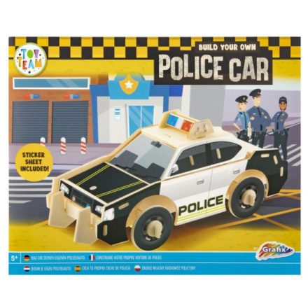 3D modell fa járművek matricákkal, rendőrautó 5+ Grafix