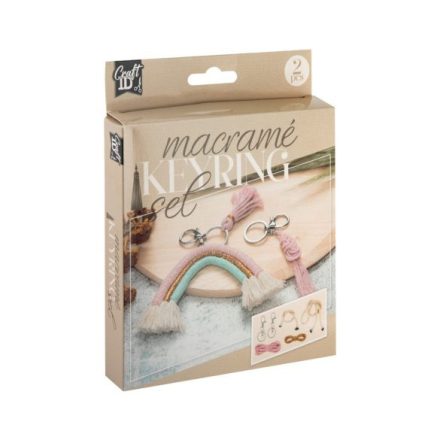 Makramé készítő kreatív készlet, Kulcstartók - Craftart