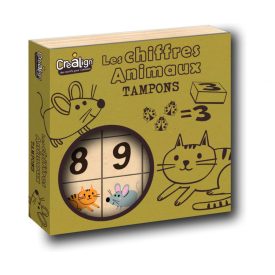   Fa fejlesztő nyomdakészlet 3+ számolás az állátokkal Crealing