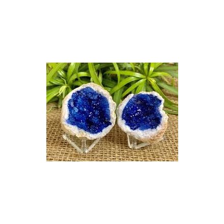 Geóda ásvány pár - sötétkék