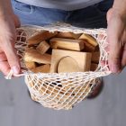 Grimm's geo építökockák 60 darabos - natúr