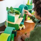  Grimm's nagy szivárvány építő zöld mező -MEADOWGREEN - GREENOPIA