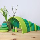  Grimm's nagy szivárvány építő zöld mező -MEADOWGREEN - GREENOPIA