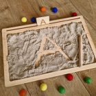 Homoktálca - fejlesztő tálca egyrekeszes kártyasínnel - Fakuckó