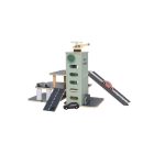 Emeletes fa parkolóház lifttel és járművekkel Jabadabado