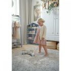 Húzható fa vonat ezüst, építőkockákkal - Jabadabado