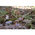 Fa építőkocka készlet az erdő állataival