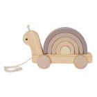 2 az 1-ben húzható csiga és szivárvány toronyépítő játék Jabadabado