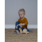 2 az 1-ben húzható csiga és szivárvány toronyépítő játék Jabadabado