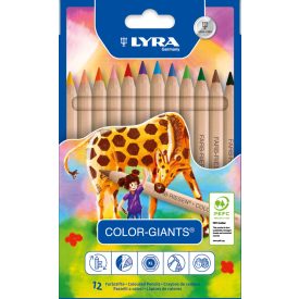   Hatszögletű Lyra  színes ceruza 12 darabos készlet készlet - Color Giants