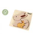 Nyuszis fa formabeillesztő puzzle - Magni