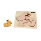 Nyuszis fa formabeillesztő puzzle - Magni