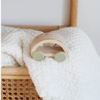 Fa autó zöld kerékkel - Milin