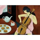 Alvó nő rókával - Maros Krisztina