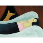 Alvó nő rókával - Maros Krisztina