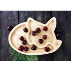 Róka alakú fa tányér