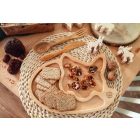 Róka alakú fa tányér