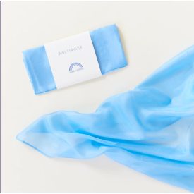 Sarah's Silk's selyemkendő - égszínkék