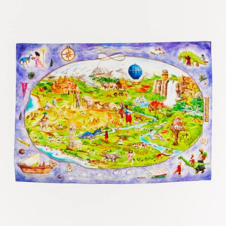 Sarah's Silks Dínók birodalma selyemkendő kártyával - Keress és találj!