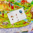 Sarah's Silks Dínók birodalma selyemkendő kártyával - Keress és találj!