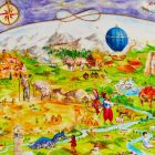 Sarah's Silks Dínók birodalma selyemkendő kártyával - Keress és találj!