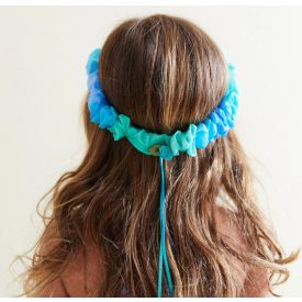 Sarah's Silks selyem hajszalag, hajfüzér - tenger