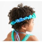 Sarah's Silks selyem hajszalag, hajfüzér - tenger