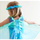 Sarah's Silks selyem hajszalag, hajfüzér - tenger