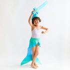 Sarah's Silks kard égszínű selyemmel