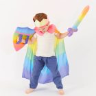 Sarah's Silks kard selyemmel - szivárvány szín