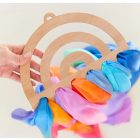 Sarah's Silks fa tároló selymekhez - szivárvány alakú
