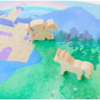 Sarah's Silks játszóselyem szivárvány unikornis