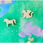 Sarah's Silks játszóselyem szivárvány unikornis