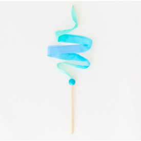   Sarah's Silks varázspálca tenger szín selyemmel és fagyönggyel